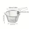 1pc Frying Strainer Basket Frying Net Hedge Noodle Spoon Frying Net Frying Basket Frying Leak Net French Fries Kitchen Foldable - 1pc Frying Strainer