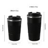 1pc; Stainless Steel Vacuum Insulated Tumbler; Coffee Travel Mug Spill Proof With Lid; Thermos Cup For Keep Hot/Ice Coffee; Tea And Beer - Green - 17o