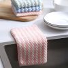 30x30cm 5/10PCS Kitchen Scouring Pad Towel Dishcloth Household Rags Gadget Microfiber Non-stick Oil Table Cleaning Cloth Wipe - 10PCS