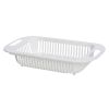 1pc Retractable Fruits And Vegetables Drain Basket; Extendable Over The Sink; Adjustable Strainer; Sink Washing Basket For Kitchen - White