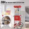 VEVOR Popcorn Popper Machine 8 Oz Popcorn Maker with Cart 850W 48 Cups Red - Default