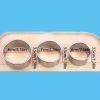 3pcs/Set; 2.36in/2.76in/3.15in; Stainless Steel Circle Mold & Hand Press Set; Cookie Cutter; Dumpling Press; Cooking Accessories Baking Tools - 3pcs/S