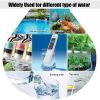 1PC White Digital Water Quality Tester TDS EC Meter Range 0-9990 Multifunctional Water Purity Temperature Meter TEMP PPM Tester - 1pc without battery