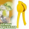 Heavy Duty Metal Orange Citrus Lemon Squeezer Manual Fruit Juicer Press Tool - Yellow