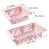 1pc (Max 2.75lb) Kitchen Storage Supplies; Refrigerator Storage Racks; Freezer Storage Racks - Pink