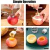 2pcs Apple Corer Tool 304 Stainless Steel Multifunction Apple Pear Core Separator Kitchen Tool; Easy To Use Durable Apple Corer Remover - L+S