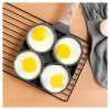 1pc Fried Egg Hamburger Maker; Non-stick Small Flat Bottom Household Frying Pan; Breakfast Egg Burger Pancake Pan Mold; Four-hole Fried Egg Pan - Indu