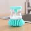 Cleaning Brush; A Multi-functional Brush That Automatically Adds Detergent; Used For Washing Dishes; Brushing Pots; And Brushing Basins - Pink