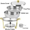 Round Buffet Catering Dish For Home and Outdoor 6 Packs - as Pic