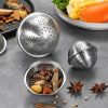 1pc 304 Stainless Steel Seasoning Ball; Thickened Ball Tea Strainer; Spice Filter; Kitchen Gadget - 304 Seasoning Ball - Medium