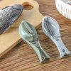 2pcs Manual Fish Scale Remover Scales Scraper Household Kitchen Gadget With Lid Fish Scale Scraper Plastic Gadget For Scraping Fish Scales Scraper - m