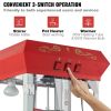 VEVOR Popcorn Popper Machine 8 Oz Popcorn Maker with Cart 850W 48 Cups Red - Default